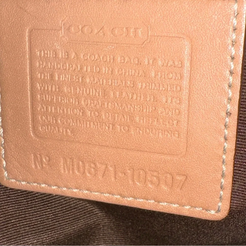 Coach Hampton Signature C Satchel. Y2K. 2006.  Style number 10507. - Picture 10 of 10